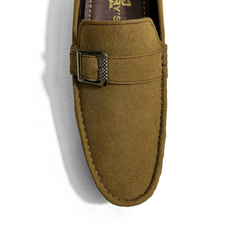 SUEDE SINGLE MONK LOAFERS
