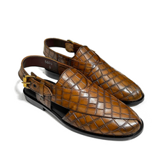 CHECKERED MUSTARD CHAPPAL