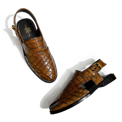 CHECKERED MUSTARD CHAPPAL