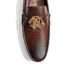 BUCKLED BROWN LOAFERS