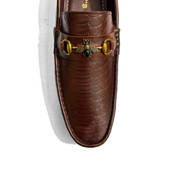 BROWN BEE LOAFERS