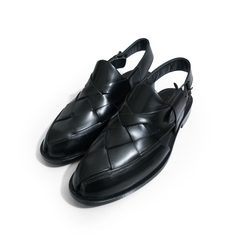 STRONG BRAIDED BLACK CHAPPAL