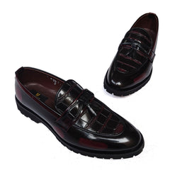 MAROON TEXTURED TASSELS VB 5207