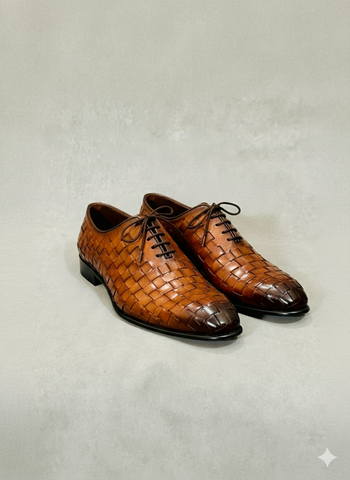 Premium-quality men’s formal double tonemade from genuine leather