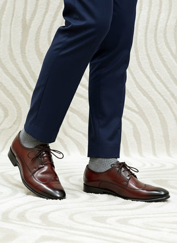 Premium-quality men’s formal double tonemade from genuine leather