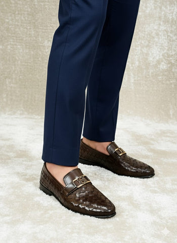 Premium-quality men’s formal double tonemade from genuine leather